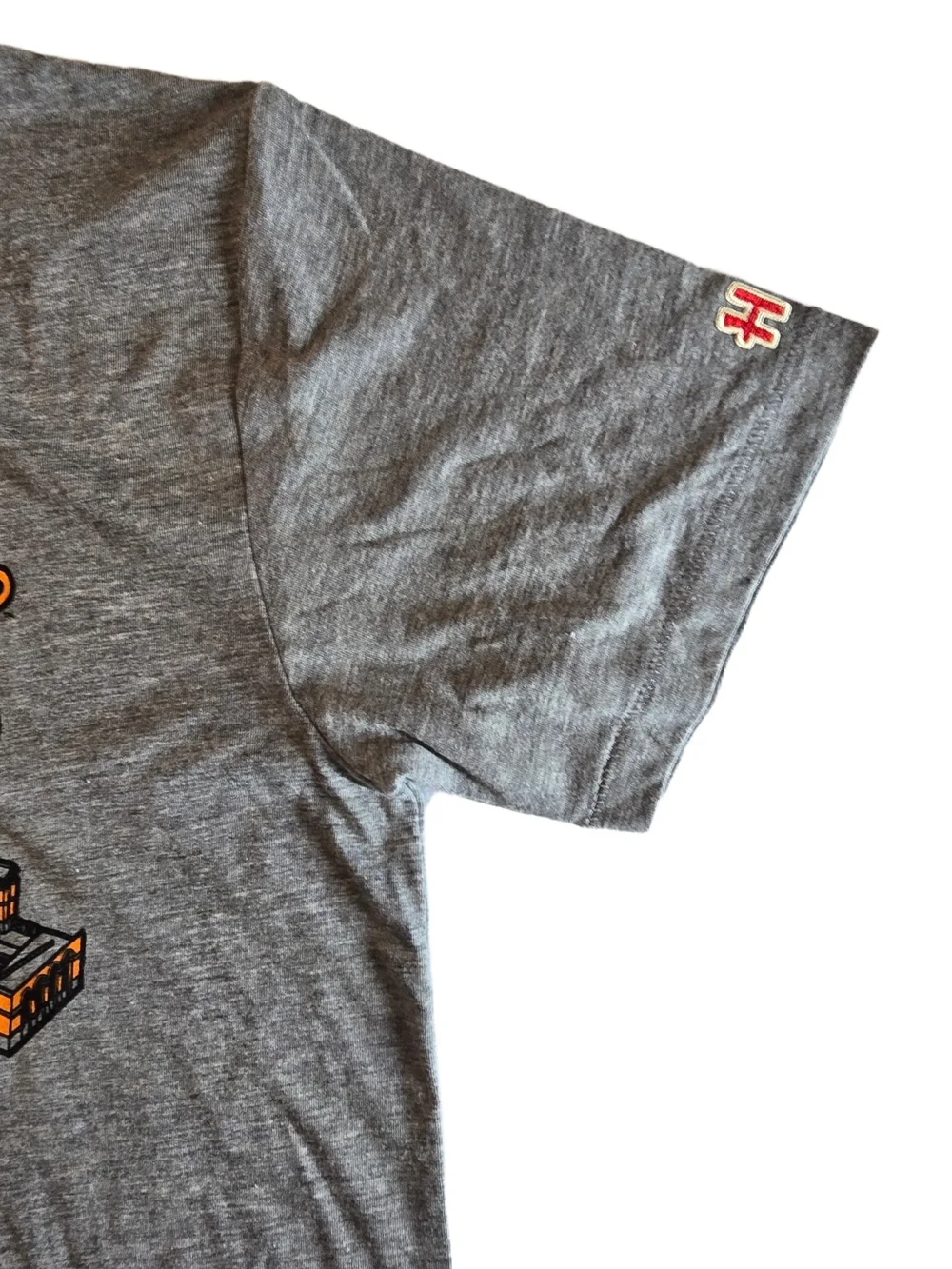 HOMAGE Gray Tee with Orange Baltimore Stadium Graphic Size Small